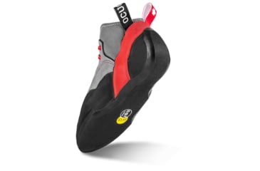 Image of Ocun Jett Crack Climbing Shoes, Grey/Red, 9, 4578-Grey/Red-9