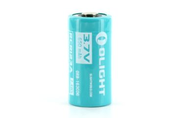 Image of Olight 16340 650mAh 3.7V Protected Lithium Ion Li-ion Button Top Battery for S10R III and H1R, Blue OLIGHT-16340-650MAH-S10RIII