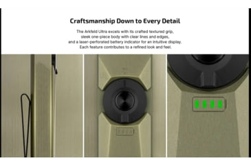Image of Olight Arkfeld Ultra 1400 Lumens LED Flashlight w/Green Laser Sight, Olive Green, Arkfeld Ultra