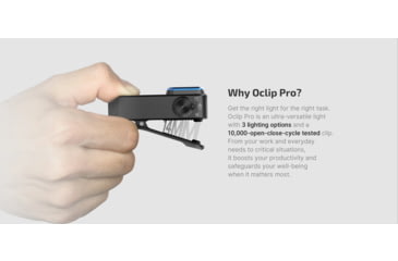 Image of Olight Oclip Pro Lithium Ion 500 Lumens LED Flashlight, Black, Oclip Pro