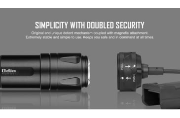 Image of Olight Odin Rechargeable LED Flashlight, Natural White, 2000 Lumens, Black, FL-OL-ODIN-BK