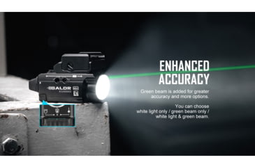 Image of Olight Baldr Mini 600 Lumens LED Flashlight with Green Laser Sight