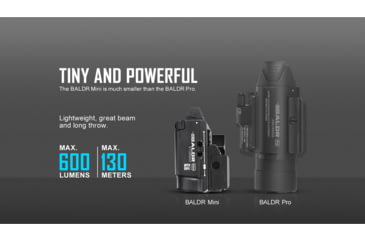 Image of Olight Baldr Mini 600 Lumens LED Flashlight with Green Laser Sight
