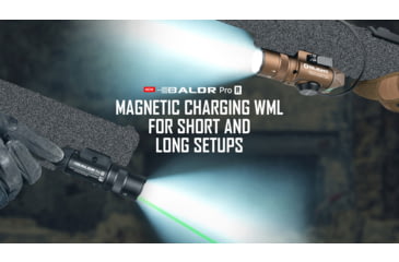 Image of Olight Baldr Pro R 1350 Lumens LED Rechargeable Flashlight and Green Laser Combo