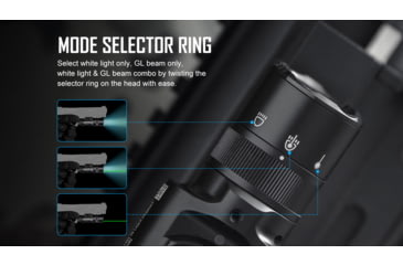 Image of Olight Baldr Pro R 1350 Lumens LED Rechargeable Flashlight and Green Laser Combo