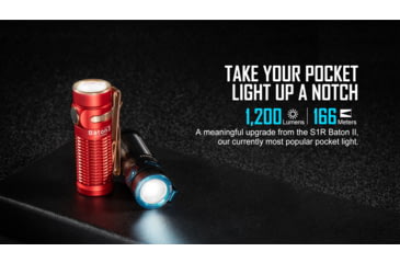 Image of Olight Baton 3 Premium Edition 1200 Lumens LED EDC Flashlight with Wireless Charging Case