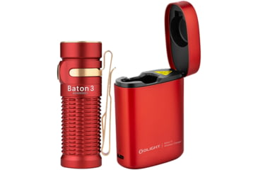 Image of Olight Baton 3 Premium Edition 1200 Lumens LED EDC Flashlight with Wireless Charging Case