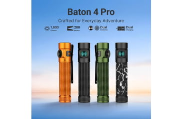 Image of Olight Baton 4 Pro 1600 Lumens Od Green Rechargeable