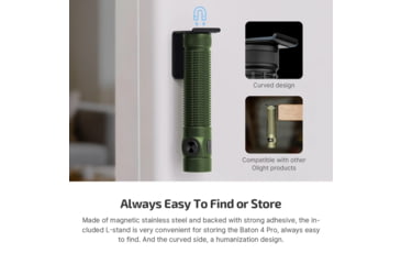 Image of Olight Baton 4 Pro 1600 Lumens Od Green Rechargeable