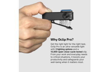 Image of Olight Oclip Pro 600 Lumens Rechargeable Black