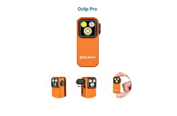 Image of Olight Oclip Pro 600 Lumens Rechargeable Orange