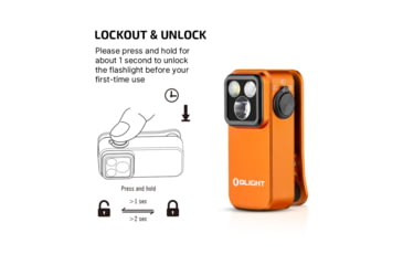 Image of Olight Oclip Pro 600 Lumens Rechargeable Orange