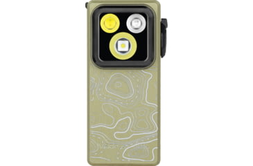 Image of Olight Olight Oclip Ultra USB-C Rechargeable 530 Lumen Clip-On LED Flashlight, Olive Topo, OCLIPULTRA