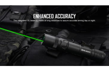 Image of Olight Odin GL M 1500 Lumens LED Rechargeable Rail Mount Flashlight w/Green Beam Combo