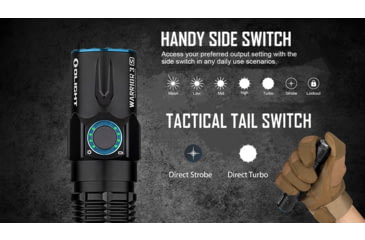Image of Olight Warrior 3S 2300 Lumens LED Rechargeable Tactical Flashlight