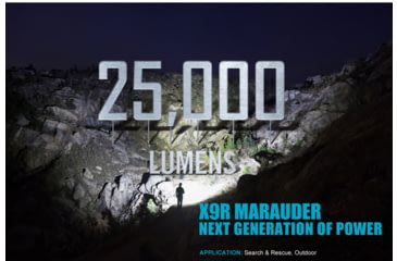 Image of Olight X9R Marauder 25000 Lumens LED Rechargeable Flashlight