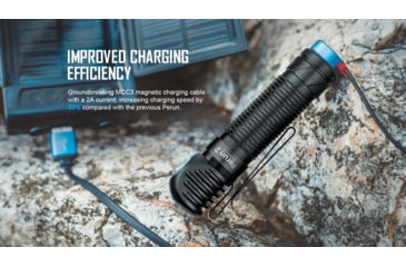 Image of Olight Perun 2 Rechargeable LED Headlamp, Cool White, 2000 Lumenss, Black, FL-OL-PERUN2-BK