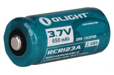 Image of OLIGHT RCR123A Rechargeable Battery, 650mAh OLORB-163P06