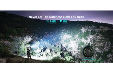 Image of Olight Seeker 4 Pro CW LED Rechargeable Flashlight, 4600 Lumen, Black, FL-OL-SEEKER4PRO