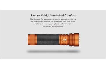 Image of Olight Seeker 4 Pro CW LED Rechargeable Flashlight, 4600 Lumen, Black, FL-OL-SEEKER4PRO