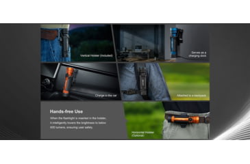 Image of Olight Seeker 4 Pro CW LED Rechargeable Flashlight, 4600 Lumen, Black, FL-OL-SEEKER4PRO