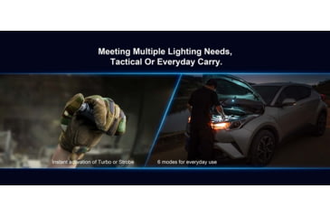 Image of Olight Warrior Mini 3 LED Rechargeable EDC Flashlight, 1750 Lumen, Black, FL-OL-WARMINI3-BK