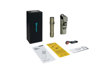 Image of Olight Warrior Ultra 21700 Lithium Ion 2500 Lumens LED Tactical Flashlight, OD Green, WARRIORULTRAOG