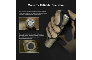 Image of Olight Warrior Ultra 21700 Lithium Ion 2500 Lumens LED Tactical Flashlight, OD Green, WARRIORULTRAOG