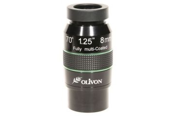 Image of Olivon Wide-Angle 70 deg  8mm 2in or 1.25in Eyepiece, Black, Small OLIVLX8-US