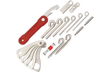 Image of OMEGAKEY On-The-Road Multi-Tool Red, Red, Composition Handle OMG04R