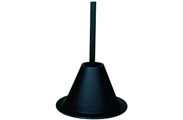 Image of On Time Wildlife Feeders Aluminum Mounting Funnel, Black 00101