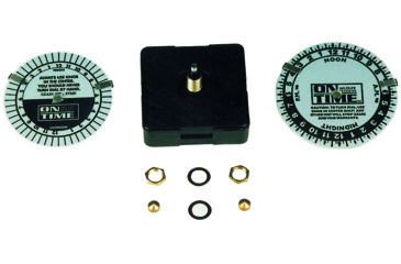 Image of On Time Wildlife Feeders Clock w/ Dial And Clips, Black 00204