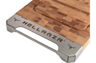 Image of OPMOD HellRazr Hardwood Cuttin Board With Handles, 32 x 18 x 2 in, BUTCH-H0001-0