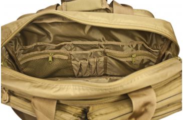 Image of OPMOD MCS 1.0 Modular Brief Case roomy main section, admin panel, pockets, Coyote