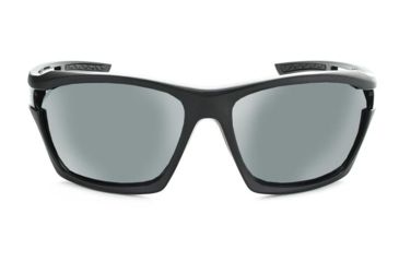 Image of Optic Nerve Cassette Polarized Sunglasses, Two-Tone Black Frame, Lens 2 Sets- Polarized Smoke w/Silver Flash, Copper 21823