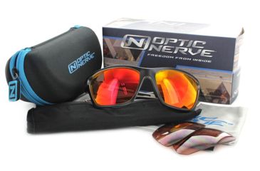 Image of Optic Nerve Cassette Polorized Sunglasses, Two-Tone Black, 21823