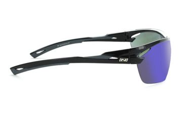 Image of Optic Nerve Tach Sunglasses, Shiny Black w/Grey Frame, Lens 2 Sets- Grey w/Blue Mirror, Copper 21804