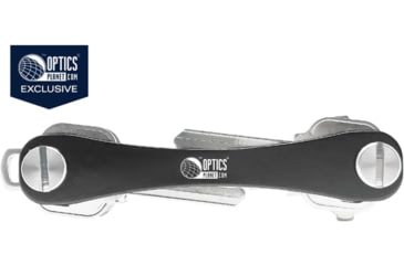 Image of OpticsPlanet Exclusive KeySmart Original Compact Key Holder, Custom, Black, KS019-C-OP-BLK