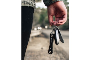 Image of OpticsPlanet Exclusive KeySmart Pro w/Tile Smart LocationKey Holder, Custom, Black, KS411-C-OP-BLK