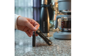 Image of OpticsPlanet Exclusive KeySmart Pro w/Tile Smart LocationKey Holder, Custom, Black, KS411-C-OP-BLK