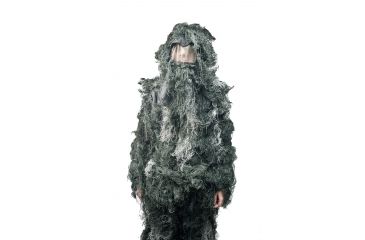Image of OPMOD Ghillie Suit Black-Gray Night Camo, M/L - Chest 42-48, Waist 32-38 SV_OPMOD_GGHST_BLGR_001