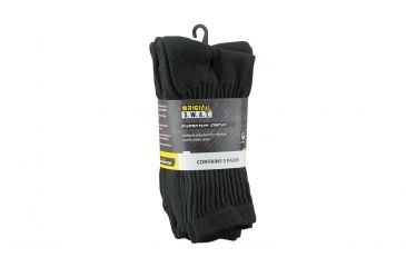 Image of Original SWAT Everyday Crew Socks,Black, One Size,3 Pair 505001
