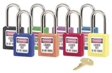 Image of Master Lock 6 Pin Red Safety Lock-out Padl 410RED, Unit PK