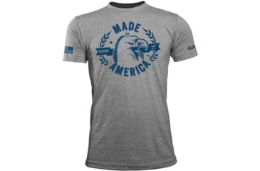 Image of Oscar Mike American Eagle Tee - Mens T-Shirts, Tri Grey, 3XL, M-OM-TRIGREY-01-0259-XXXL