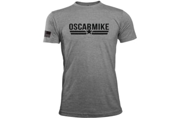 Image of Oscar Mike OM Logo Tee - Mens T-Shirts, Tri Grey, L, M-OM-TRIGREY-01-0175-L