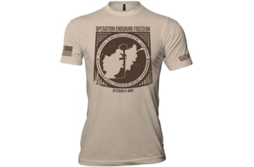 Image of Oscar Mike Operation Enduring Freedom T-Shirt - Mens, Sand, XXL, M-OM-SAND-01-0357-XXL