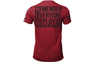 Image of Oscar Mike Remember Everyone Deployed Tee - Mens T-Shirts, Red, L, M-OM-HTRRED-01-0097-L