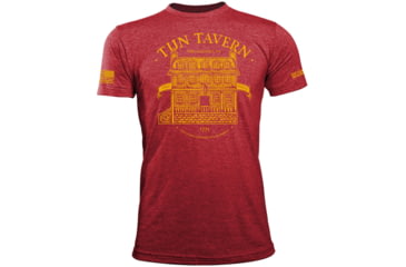 Image of Oscar Mike Tun Tavern Tee - Mens T-Shirts, Heather Red, M, M-OM-HTRRED-01-0202-M