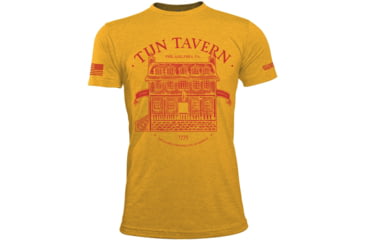 Image of Oscar Mike Tun Tavern Tee - Mens T-Shirts, Heathered Gold, XL, M-OM-GOLD-01-0431-XL