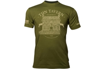 Image of Oscar Mike Tun Tavern Tee - Mens T-Shirts, Olive, L, M-OM-ODG-01-0203-L